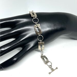 Vintage 925 Sterling Silver Link Bracelet